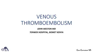 Venous Thromboembolism in Orthopedic Patients