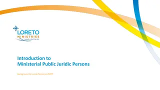 Ministerial Public Juridic Persons in Church Law