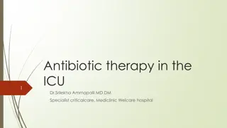 Antibiotic Therapy in the ICU: Strategies and Considerations