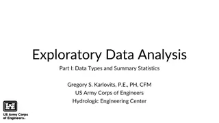 Data Types and Summary Statistics in Exploratory Data Analysis