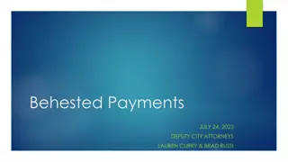 Behested Payments