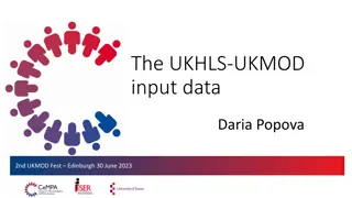 UKMOD: UKHLS Input Data Analysis