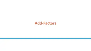 Add Factors and Forecasting in Regression Analysis