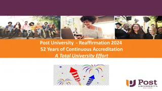 Post University Accreditation Process