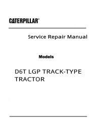 Caterpillar Cat D6T LGP TRACK-TYPE TRACTOR (Prefix PLR) Service Repair Manual (PLR00001 and up)