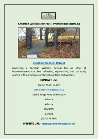 Christian Wellness Retreat | Prairiewindscentre.ca