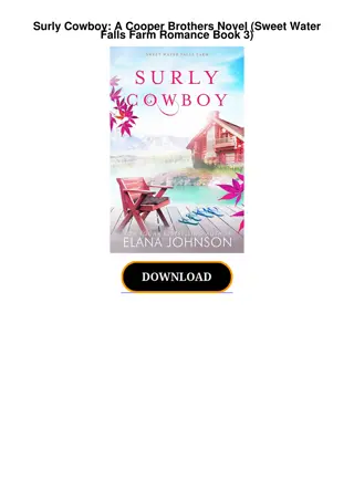 Pdf⚡️(read✔️online) Surly Cowboy: A Cooper Brothers Novel (Sweet Water Falls F
