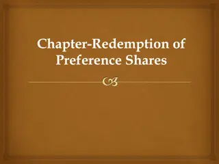 Redemption of Preference Shares