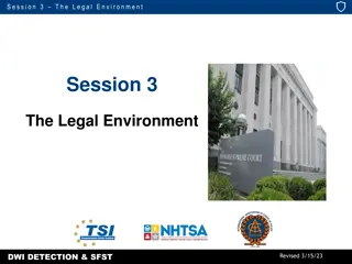 The Legal Environment