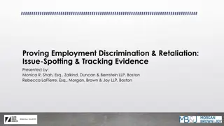 Employment Discrimination and Retaliation Laws