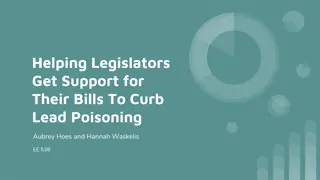 Helping Legislators Get Support for Their Bills To Curb Lead Poisoning