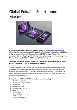 Global Foldable Smartphone Market