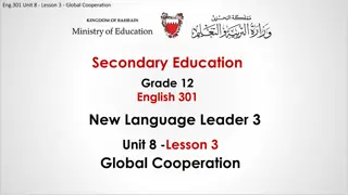 Global Cooperation in Education