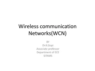 Wireless Communication Networks by Dr. K. Gopi at SITAMS