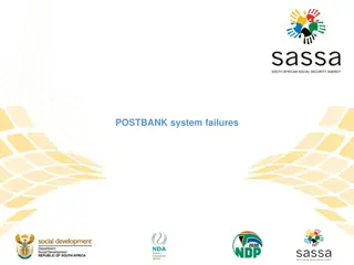 Update on Postbank System Failures and Challenges in Social Grant Payments