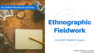 Ethnographic Fieldwork and Writing Techniques