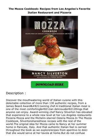 ❤️[READ]✔️ The Mozza Cookbook: Recipes from Los Angeles's Favorite Italian Resta