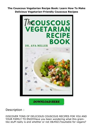 ❤️(download)⚡️ The Couscous Vegetarian Recipe Book: Learn How To Make Delicious