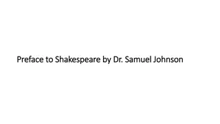Preface to Shakespeare by Dr. Samuel Johnson