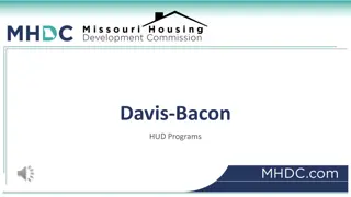 Davis-Bacon Requirements for HUD Programs