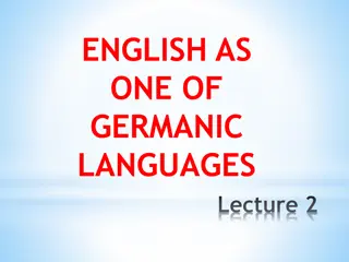 Germanic Tribes and Languages in History