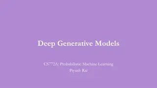 Deep Generative Models in Probabilistic Machine Learning