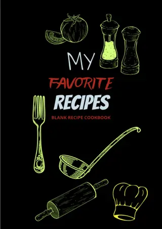 (❤Read⚡) [✔PDF✔] Blank Recipe Cookbook: Empty Cookbook for Recipes Cover 1