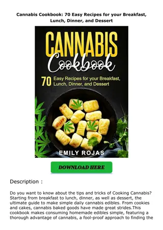 Pdf⚡️(read✔️online) Cannabis Cookbook: 70 Easy Recipes for your Breakfast, Lunch