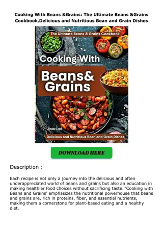 ❤️PDF⚡️ Cooking With Beans & Grains: The Ultimate Beans & Grains Cookbook,Delici