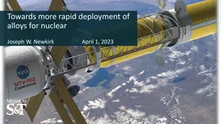 Advancements in Nuclear Alloys for Rapid Deployment