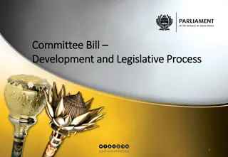 The Development and Legislative Process of Committee Bills