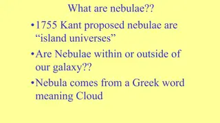 Nebulae: From Kant's Proposal to Hubble's Discoveries