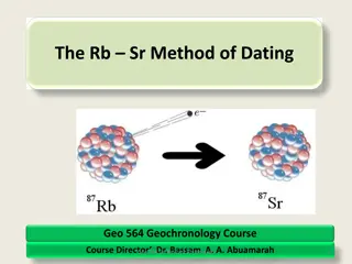 The Rb-Sr Method of Dating in Geochemistry