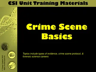 Crime Scene Basics and Forensic Science Careers