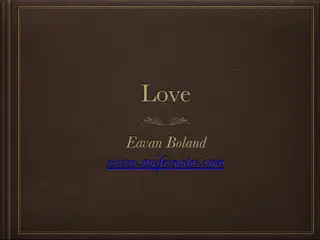 Love and Myth: A Journey Through Eavan Boland's Poetry