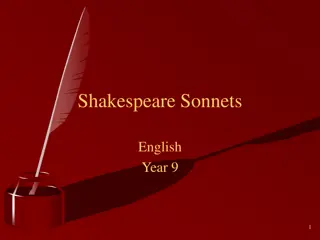 Shakespearean Sonnets: A Beginner's Guide