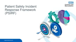 The Patient Safety Incident Response Framework (PSIRF)