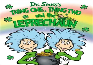 [PDF] DOWNLOAD  Thing One, Thing Two and the Leprechaun (Dr. Seus