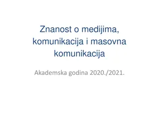 Mass Media and Communication for the Academic Year 2020/2021