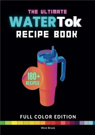 ✔PDF⚡ Watertok Recipe Book: Unlock the Secret to Enjoying Your Daily Water