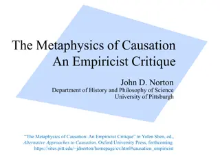 Critique of Causal Metaphysics and Empiricism