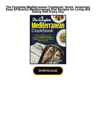 ❤️PDF⚡️ The Complete Mediterranean Cookbook: Quick, Amazingly Easy & Flavorful