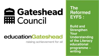 The Reformed EYFS Literacy Programme