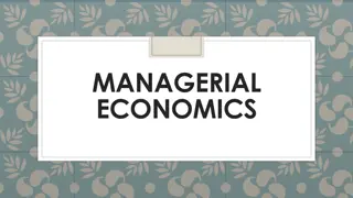 MANAGERIAL ECONOMICS