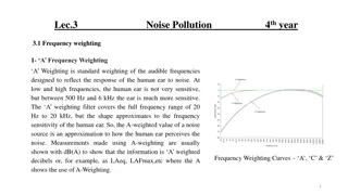 Frequency Weighting in Noise Pollution Measurement