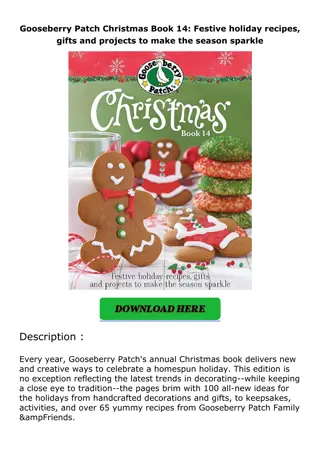 download⚡️❤️ Gooseberry Patch Christmas Book 14: Festive holiday recipes, gifts