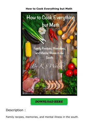 [DOWNLOAD]⚡️PDF✔️ How to Cook Everything but Meth