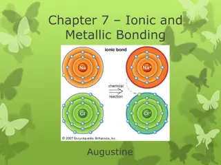 Ionic and Metallic Bonding: Valence Electrons, Octet Rule, and Ion Formation