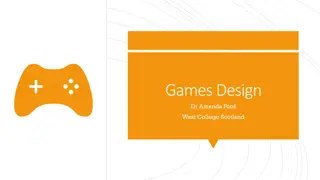 Game Design Elements and Character Creation Insights