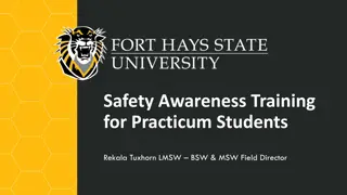 Safety Awareness Training for Practicum Students